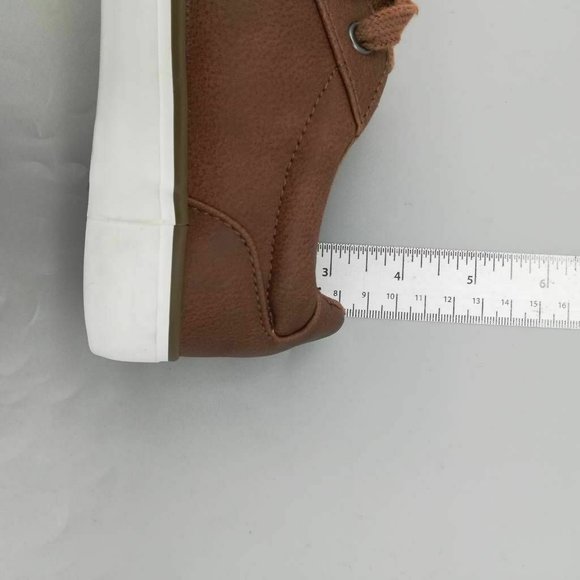 1901 Girls Sneaker Shoes Brown White Lace‎ Up 3 - Picture 5 of 6